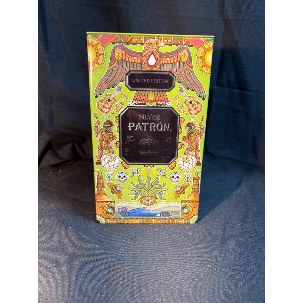 Patron Silver Tequila Limited‎ Edition 2023 Sergio Checo Perez F1 Heritage Tin